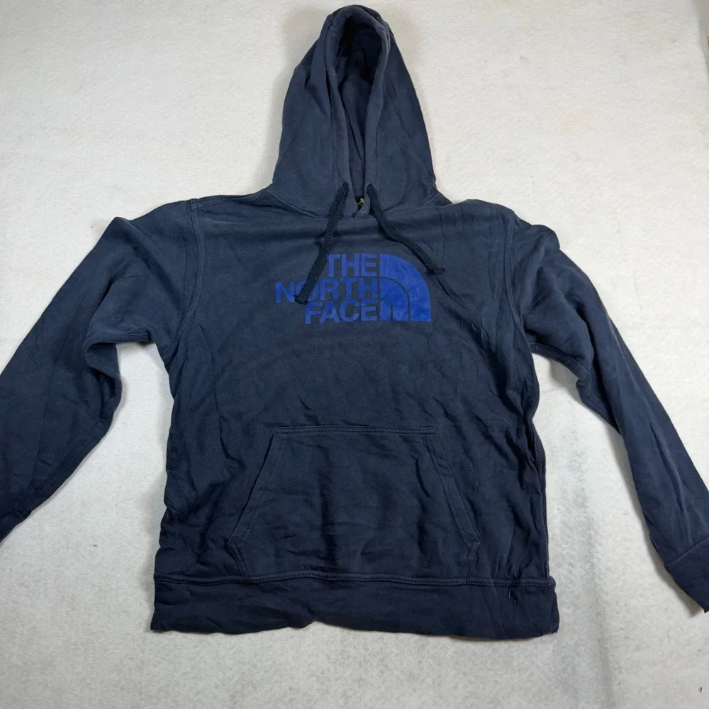 The North Face Mens Navy Blue Logo Pullover Hoodie Sweatshirt Medium NF0A3X8C